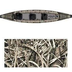 Waimea Bay Rigid Inflatables Grass Camo 3 Seater Fishing Kayak Multicolor