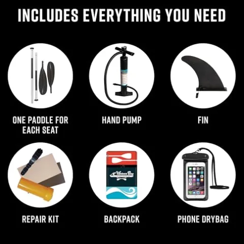 Waimea Bay Rigid Inflatables Grass Camo 3 Seater Fishing Kayak Multicolor