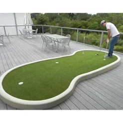 WarmShe Golf Putting Green/Mat Backyard Golf Artificial Grass Turf 10FTX75FT Custom Width-4ft