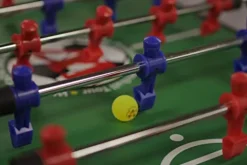 Warrior Table Soccer Professional Black Light Foosball Table Blue, Red