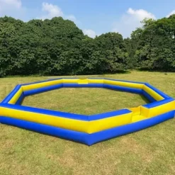 WARSUN Giant 26Ft Inflatable Gaga Ball Pit with Built-in Blower Blue&Yellow