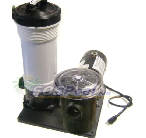 Waterway 520-4010 Complete Pump & Cartridge Filter 50 Sq Ft 115V 1 Hp 1-Speed Nema Cord