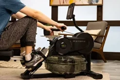 WaveFit Swell Series Water Rower R100 Indoor Rowing Machine with Bluetooth Connectivity, 300 lb Weight Capacity