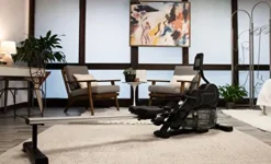 WaveFit Swell Series Water Rower R100 Indoor Rowing Machine with Bluetooth Connectivity, 300 lb Weight Capacity