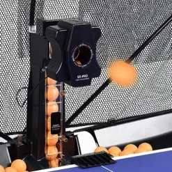 WAYMARK S6-PRO Table Tennis Robot Trainer with Net & 100 Balls Black