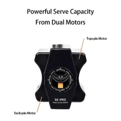 WAYMARK S6-PRO Table Tennis Robot Trainer with Net & 100 Balls Black