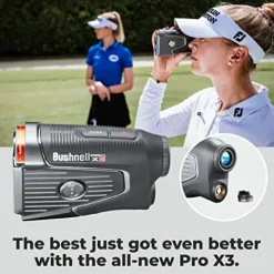 Wearable4U Bushnell Pro X3 Laser Golf Rangefinder Bundle +Golf Tools+Towel+CR2