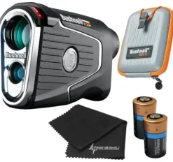 Wearable4U Bushnell Pro X3+ Plus Laser Golf Rangefinder MPN 202450 with Towel Bundle Blue