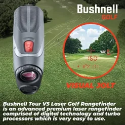 Wearable4U Bushnell Tour V5 Patriot Pack Laser Golf Rangefinder +Extra Battery