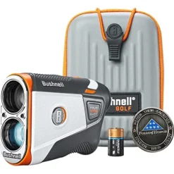Wearable4U Bushnell Tour V6 Shift Patriot Pack Laser Golf Rangefinder Bundle + Extra Battery
