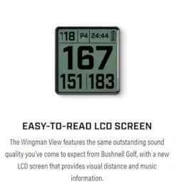 Wearable4U Bushnell Wingman View Golf GPS Bluetooth Speaker Bundle White Earbuds Wall/Car Chargers