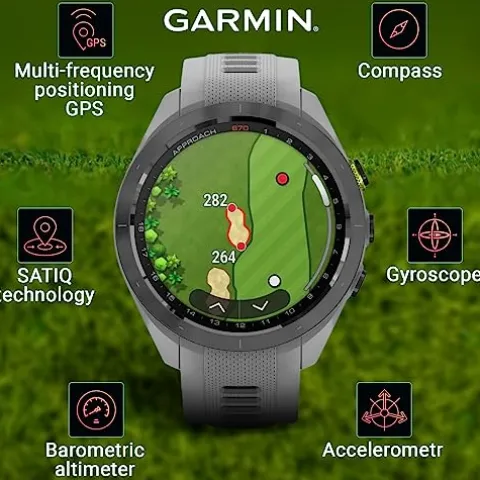 Wearable4U Garmin Approach S70 Golf Smartwatch Gray