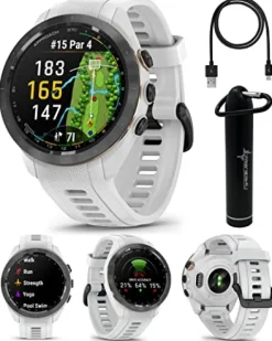 Wearable4U Garmin Approach S70 Golf Smart Watch White +E-bank