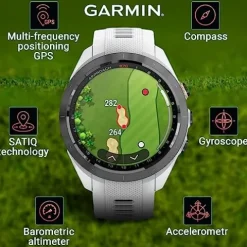 Wearable4U Garmin Approach S70 Golf Smart Watch White +E-bank