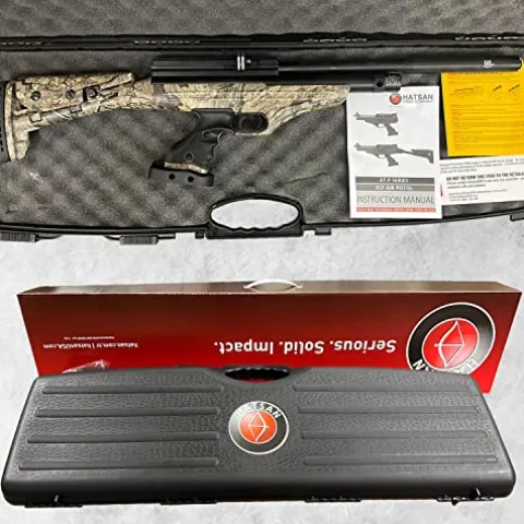 Wearable4U Hatsan at-P2 QE QuietEnergy Tact PCP Air Rifle .22 Cal Timber Bundle with Pellets and Targets