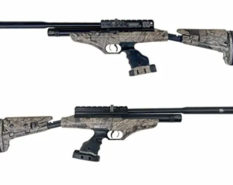 Wearable4U Hatsan at-P2 QE QuietEnergy Tact PCP Air Rifle .22 Cal Timber Bundle with Pellets and Targets