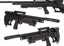 Wearable4U Hatsan BullBoss QE .177 Cal Air Rifle Bundle with Scope, Targets, Pellets & Hard Case