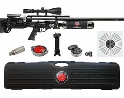 Wearable4U Hatsan Factor BP Bullpup .30 Cal PCP Air Rifle Bundle with Hard Case, Scope, Targets, and Pellets