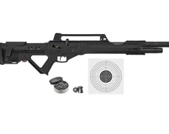 Wearable4U Hatsan Invader Auto .22 Cal Air Rifle Bundle with 250 Pellets & 100 Targets