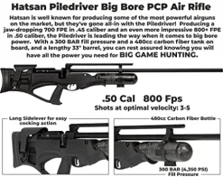 Wearable4U Hatsan Piledriver Big Bore PCP Air Rifle Bundle .50 Cal + SLA Ammo