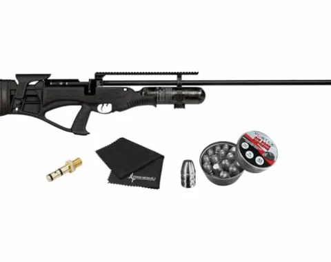 Wearable4U Hatsan Piledriver Bullpup .62 Cal PCP Air Rifle Bundle with Lens Cleaning Cloth and Slugs