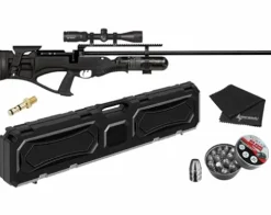 Wearable4U Hatsan Piledriver Bullpup .62 Cal PCP Air Rifle Bundle with Scope, Cleaning Cloth, and Ammo