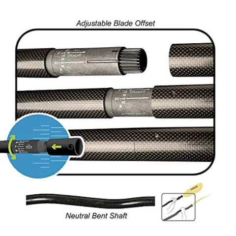 Werner Camano Fiberglass Bent Shaft Kayak Paddle Gradient Abyss