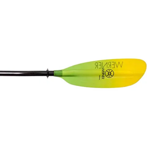 Werner Paddles Camano Fiberglass Kayak Paddle Gradient Citrus