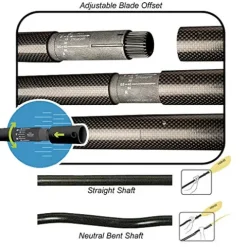 Werner Paddles Cyprus Carbon Bent Shaft Kayak Paddle 220cm
