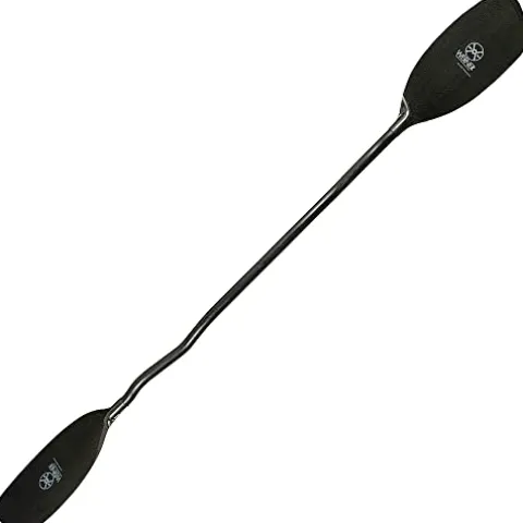 Werner Paddles Double Diamond Carbon Bent Shaft Whitewater Kayak Paddle-194cm Black