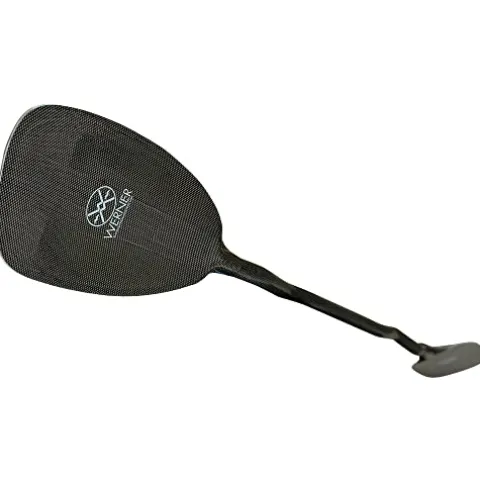 Werner Paddles Double Diamond Carbon Bent Shaft Whitewater Kayak Paddle-194cm Black