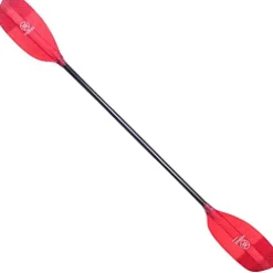 Werner Paddles Powerhouse Fiberglass 4-Piece Breakdown Kayak Paddle Translucent Red
