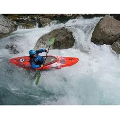 Werner Paddles Powerhouse Fiberglass 4-Piece Breakdown Kayak Paddle Translucent Red