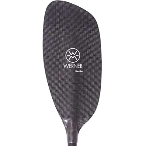 Werner Paddles Sho-Gun Carbon Bent Shaft Whitewater Kayak Paddle 194cm Black
