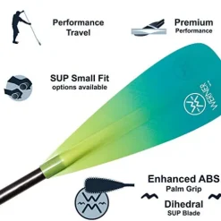 Werner Paddles Werner Zen 95 3-Piece Adj SUP Paddle Gradient Abyss