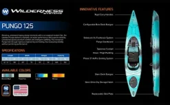 Wilderness Systems Pungo 125 Sit Inside Recreational Kayak Mango