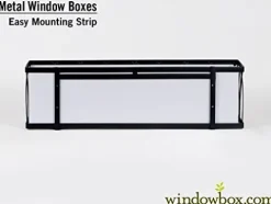 Windowbox 60in French Quarter Aluminum Window Box Cage Black