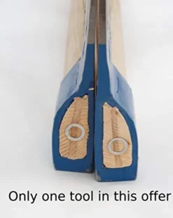 Wisemen Trading Muller Big and Long Broad Axe Ash Handle Left Bevel Natural Forged