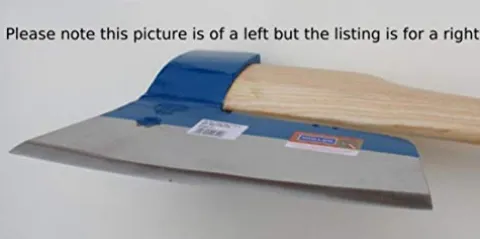 Wisemen Trading Muller Big and Long Broad Axe Ash Handle Right Bevel Natural Forged