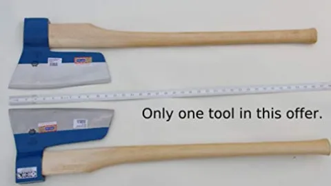 Wisemen Trading Muller Big and Long Broad Axe Ash Handle Right Bevel Natural Forged