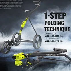 WishboneGolf Wishbone One Golf Push Cart Lime