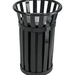 Witt Company M2000-BK Oakley Slatted Steel Ash Urn 17″ Dia. x 26″ H Black