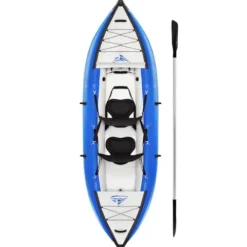 WnewTools 12FT Inflatable 2-Person Touring Boat Set with Paddle & Air Pump