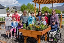 WOG Red Cedar Raised Garden Bed ADA Compliant 48″ W x 45″ L x 24″ – 30″ H Red