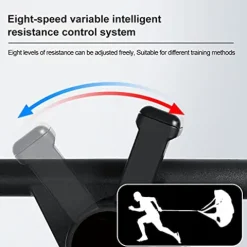 WOLFMATE Fitness Curved Treadmill Air Runner Black