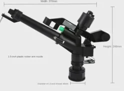 WOVSTNOV 50Pcs 1.5 Inch Adjustable Plastic Watering Spray Gun