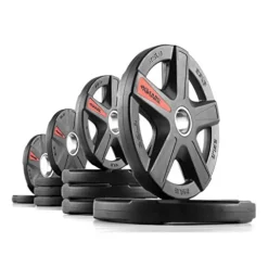 XMark LUMBERJACK EZ Curl Bar and 115 lb TEXAS STAR Olympic Weight Set 115 LB SET & CURL BAR