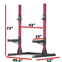 XMark Multi-Function Adjustable Squat Rack Power Package