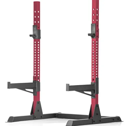 XMark Olympic Bar Squat Rack Stand Adjustable Bench Press Multi-Function