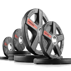 XMark Olympic Curl Bar with Weights 95 lb Set TEXAS STAR Plates – 02) BAR and 95 lb Set